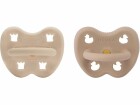 HEVEA Nuggi Orthodontic 2 Stk. Sand/Tan Beige 3-36 Monate