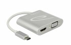 DeLock 2-Port Signalsplitter USB-C - 1xHDMI & 1xVGA, Anzahl