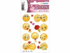 Herma Stickers Motivsticker Love Faces, 1 Blatt, Motiv: Smiley