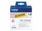 Brother Etiketten DK Tape DK-22606 schwarz/gelb Film
