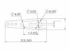 KST Servoarm Aluminium 25T-6C 1 Stück