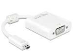 DeLock Monitorkonverter Micro-D-HDMI zu VGA+Audio, weiss,