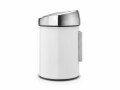 Brabantia Toucheimer Touch Bin 3 l, White, Fassungsvermögen: 3