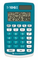 Texas Instruments Schulrechner TI-106II 10-stellig blau/weiss, Kein