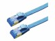 Value Patchkabel flach 1,0m, Kat.6a,FTP, blau, halogenfrei, Class EA