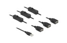 DeLock USB-Kabel USB-A Stecker zu 3x USB-A Buchse Mit