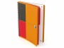 Oxford Notizheft International Activebook, B5, Liniert, Orange