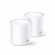 TP-LINK   Whole Home Mesh Wi-Fi System - DECOX602P AX3000(2-Pack)           white