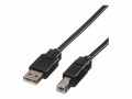 Roline ROLINE USB 2.0 Flach Kabel, 0,8m