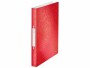 Leitz Ringbuch WOW A4, 2.5 cm, Rot, Papierformat: A4