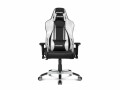 AKRacing Gaming-Stuhl Master PREMIUM Silber, Lenkradhalterung