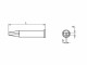 Weller Lötspitze XT B Meisselform 2.4 mm, Breite: 2.4