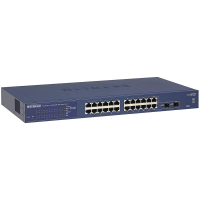 NETGEAR® GS724T Managed 24-Port Gigabit Ethernet Switch mit 2 dedizierten SFP-Ports