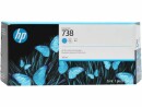 HP Inc. 738 300-ML CYAN DESIGNJET INK CARTRIDGE MSD NS SUPL