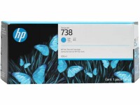 Hewlett-Packard 738 300-ML CYAN DESIGNJET INK CARTRIDGE MSD NS SUPL