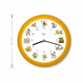 KooKoo Uhr Kinderlieder Gelb-Orange SilentMove 21cm