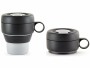 Lékué Thermobecher Mug to go 350 ml, Grau/Schwarz, Material