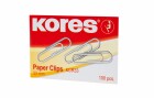 Kores Büroklammer KCR 33 mm, 100 Stück, Verpackungseinheit