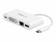 StarTech.com - USB-C Multiport Adapter for Laptops - Power Delivery - DVI - GbE - USB 3.0