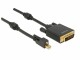 DeLOCK - Cable mini Displayport 1.2 male with screw > DVI male 4K Active