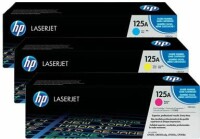 Hewlett-Packard HP Toner Tri-Pack 125A CMY CF373AM Color LJ CP