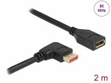 DeLock Verlängerungskabel Rechts gewinkelt DisplayPort, 2 m