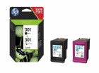 HP Tinte - Combopack Nr. 301 (Tinte N9J72AE) C/M/Y/BK