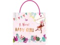 Cart Geschenktasche Rosa, Baby Girl Monkey, Material: Papier