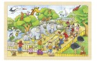 Goki Puzzle Einlegepuzzle Zoobesuch, Motiv: Tiere