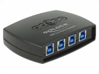 DeLock USB-Switch 87724, Anzahl Eingänge: 4 ×, Steckertyp Seite