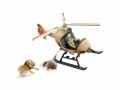 Schleich Spielfigurenset Wild Life Helikopter Tierrettung