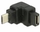 DeLock USB2.0 Winkeladapter, MicroB - MicroB