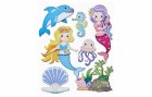 HobbyFun 3D-Sticker Meerjungfrau 1 Blatt, Motiv: Meerjungfrau