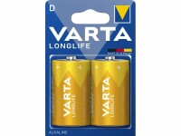 Varta Batterie Longlife D 2 Stück, Batterietyp: D