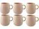 Lene Bjerre Kaffeetasse Clara 6 Stück, 270 ml, Rosé, Material