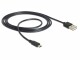 DeLock USB2.0 Kabel, A - Micro B, 1.5m LED