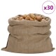 vidaXL Jutesäcke 30 Stk. 100x110 cm 100% Jute 340 g/m²