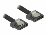 DeLock SATA3-Kabel schwarz, Clip, flexibel, 10 cm, Datenanschluss