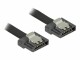 Bild 2 DeLock SATA3-Kabel schwarz, Clip, flexibel, 10 cm, Datenanschluss
