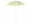 Bild 1 KOOR Sonnenschirm Marino 180 cm, Gelb/Weiss, Breite: 150 cm