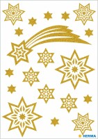 HERMA     HERMA Sticker Weihnachten 3726 gold 19 Stück/1 Blatt