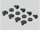 Immagine 3 DeLock Bürstenleiste mit 2 Bügeln, 1HE 10" Rack, Schwarz