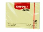 Kores Notizzettel 10075, 10 x 7.5 cm, Gelb