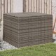 vidaXL , Farbe: Grau, Material: PE-Rattan. pulverbeschichteter Stahl