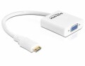 DeLock Konverter Mini-HDMI ? VGA Weiss, Kabeltyp: Konverter