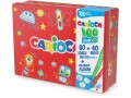 Carioca Fasermaler Metallbox rot 40x maxi, 60x fein Filzstifte