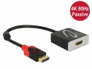 DeLock Adapter 4K, 60Hz DisplayPort - HDMI, Kabeltyp: Adapter