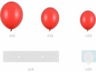 Partydeco Luftballon Herz Rot, 166 x 160 cm, 68