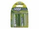 Ansmann Akku 2x D 5000 mAh, Spannung: 1.2 V