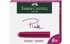 Faber-Castell Tintenpatrone Pink, 6 Stück, Detailfarbe: Pink, Tintenart